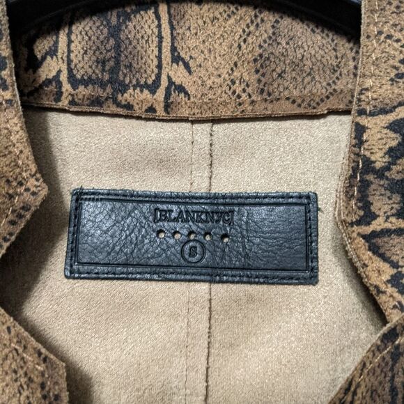 Anthropologie BLANKNYC Renegade Snake Printed Blazer Jacket S - Picture 7 of 12